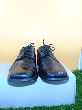 Stacy Adams Mens Corrado Black Leather Square Toe Dress Oxfords 23274- Sz.11
